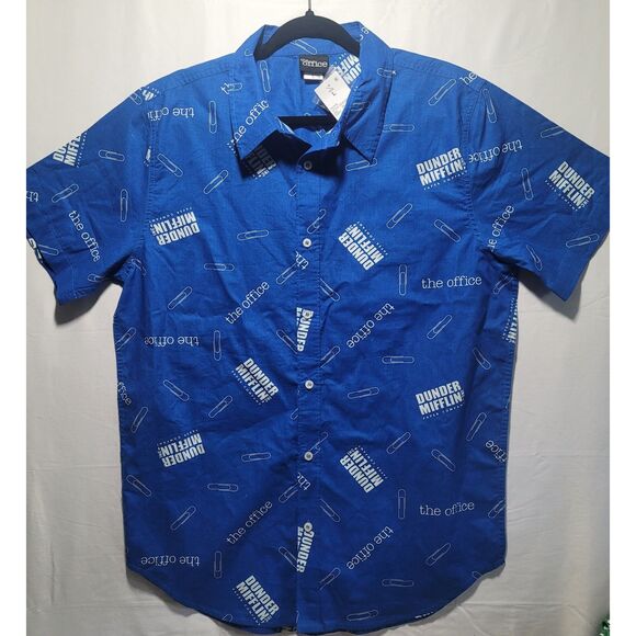 The Office Dunder Mifflin Paper Company Shirt Men's Size Large NWT - Picture 1 of 3